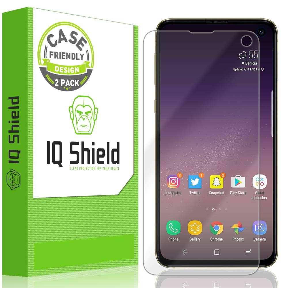 Samsung Galaxy S10e Screen Protector (5.8")Case Friendly, IQ Shield LiQuidSkin Full Coverage Screen Protector for Samsung Galaxy S10e HD Clear Anti-Bubble Film 