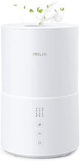 5. MILIN Cool Mist Humidifier, Top Fill Germ Free Humidifiers for Bedroom, Air Humidifier with Essential Oil