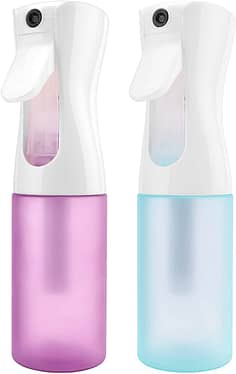2. ZIBARBER Misting Hair Spray Bottle –Fine Mist Continuous Spray Bottle with Trigger Pump for Hairstyling, Kitchen Cleaning