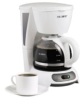 Mr. Coffee 4-Cup Switch Coffee Maker, White - TF4-RB
