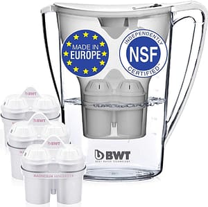 BWT Premium Water Filter Pitcher & 3 Filters, Award Winning Austrian Quality, Technology For Superior Filtration & Taste
