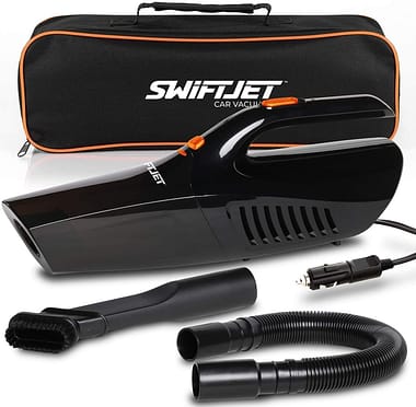 4. SwiftJet Car Vacuum Cleaner - New Model - High Powered 5 KPA Suction Handheld Automotive Vacuum