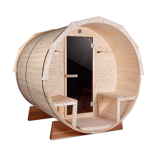 ALEKO SB7ABPI pine indoor outdoor wet-dry barrel sauna: 