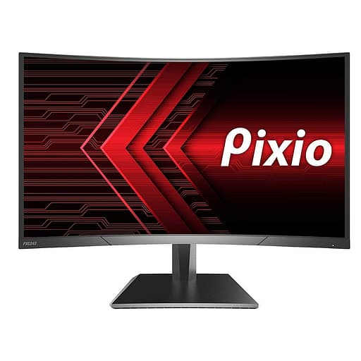 Pixio PXC243 24 inch 144Hz AMD Radeon FreeSync Certified FHD 1800R Curved Full HD 1920x1080 Premier Esports Gaming Monitor, 2 Years Warranty
