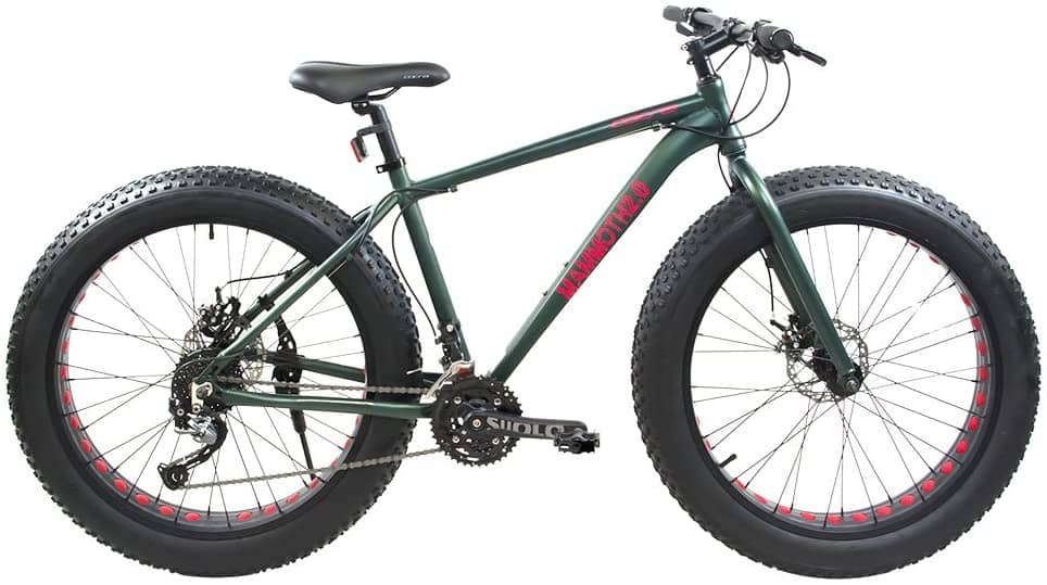 Alton Mammoth 2.0 26" Wheel 27-Speed Alloy Frame Bike, Dark Army Green, 18"/Medium
